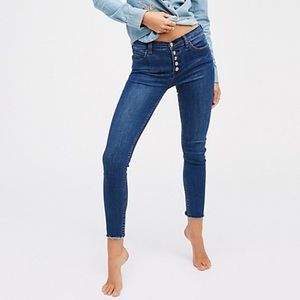 Free People Reagan Ankle Crop Skinny Jeans 27